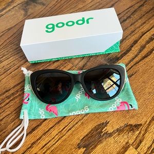 Goodr Breakfast Run to Tiffany’s Black Cat eye Sunglasses